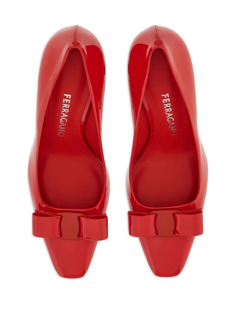 Salvatore Ferragamo o1y0426 Virgule Heel Pumps in Red Size US 5 / IT 35 - 4 Thumbnail
