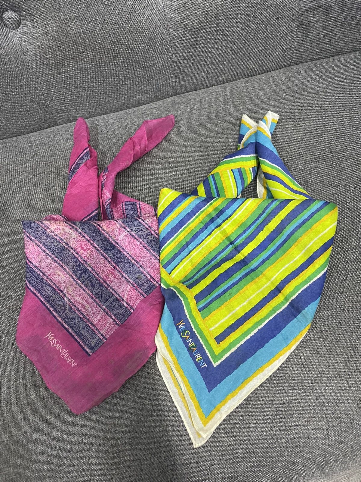 Yves Saint Laurent Lot sale YSL pocket square / bandana Size ONE SIZE - 1 Thumbnail