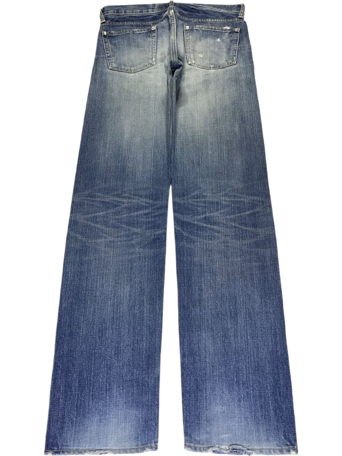 Japanese Brand SALES🔥Vintage Japanese Brand Faded Wash Distressed Jeans Size US 30 / EU 46 - 2 Thumbnail