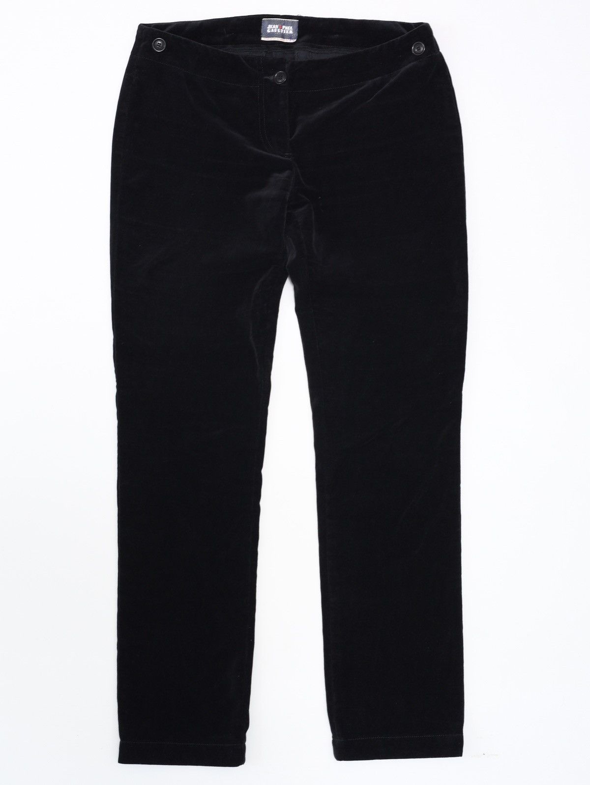 Jean Paul Gaultier Jean Paul Gaultier Cotton Velvet Velour Black Pants Trousers Size 27" / US 4 / IT 40 - 1 Thumbnail