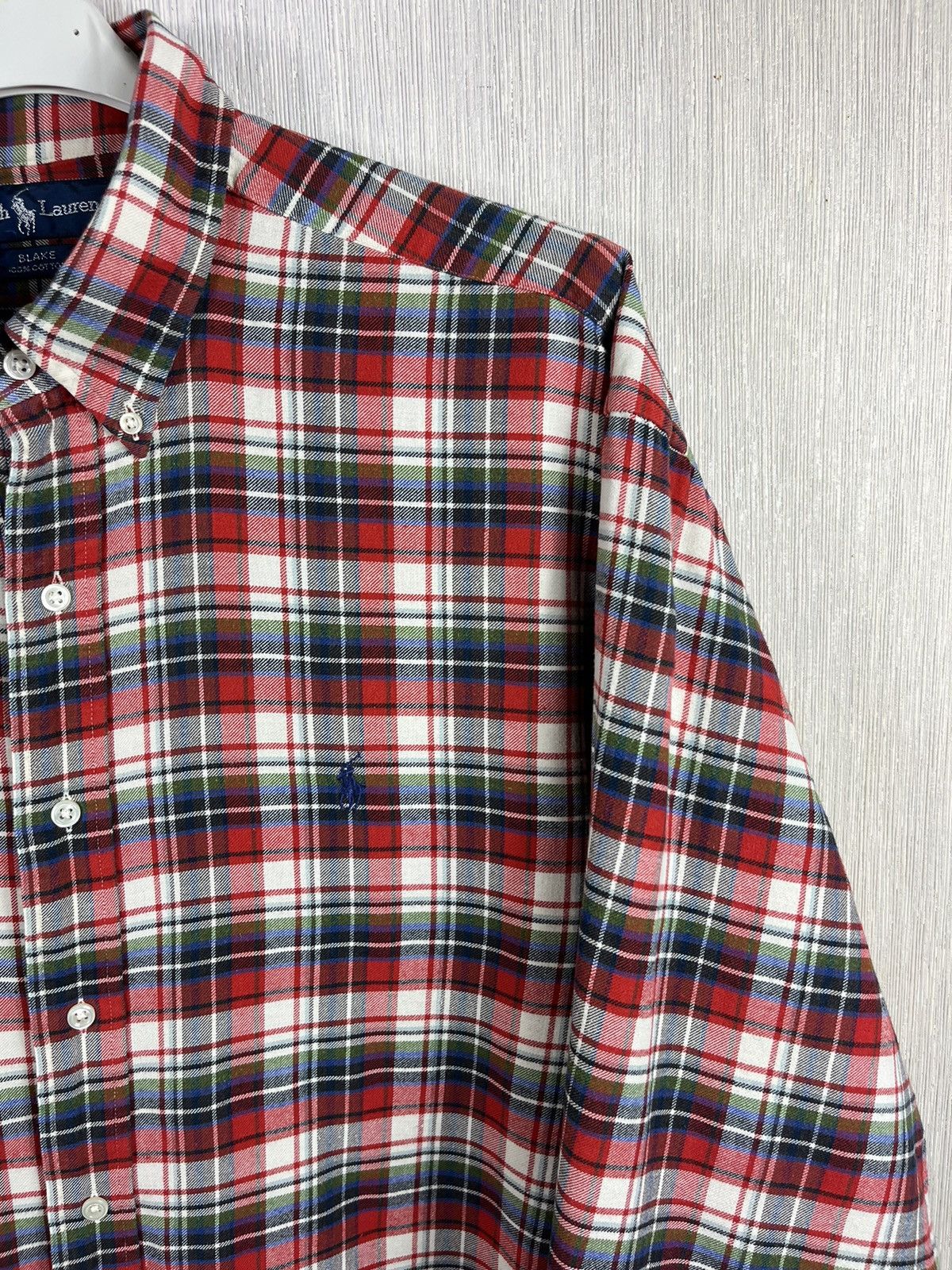 Flannel × Ralph Lauren × Vintage Vintage 90s Ralph Lauren blake flannel plaid shirt checked Size US XL / EU 56 / 4 - 3 Thumbnail