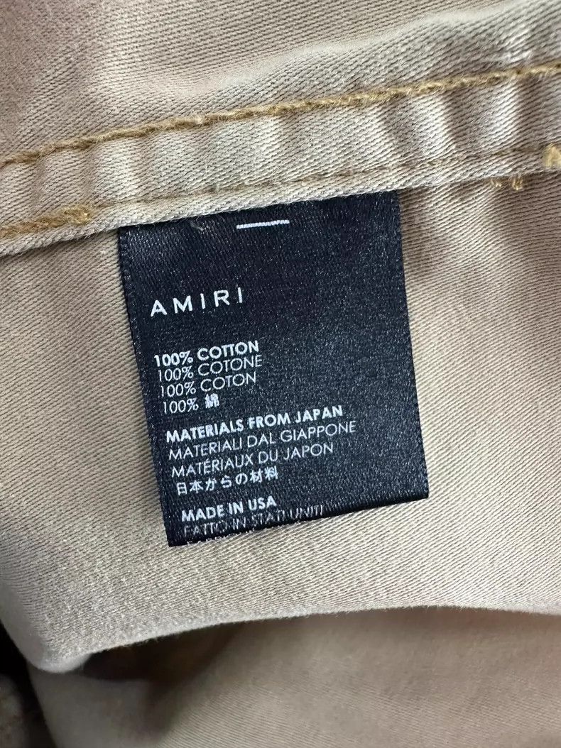 Amiri Amiri Camouflage distressed denim jacket with pocket rivet Size US S / EU 44-46 / 1 - 5 Thumbnail