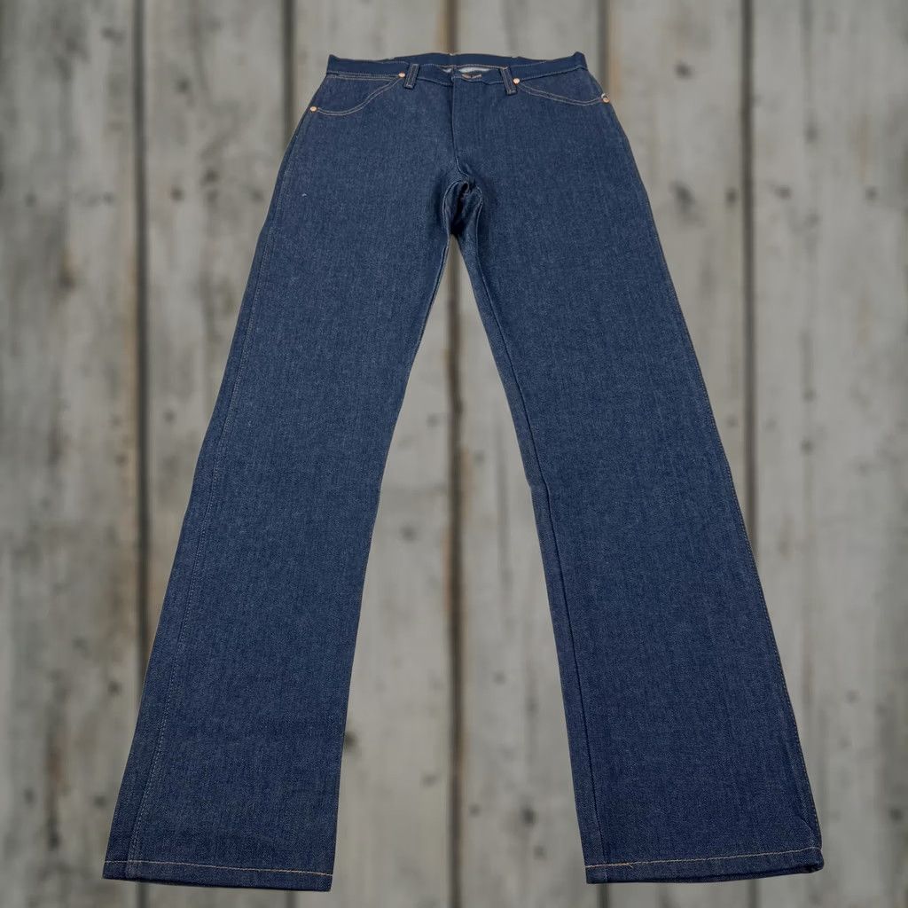 Wrangler Wrangler Mens Jeans 33x36 Blue 13MWZ Straight Fit Cowboy Cut Denim Pants Size US 33 - 1 Thumbnail