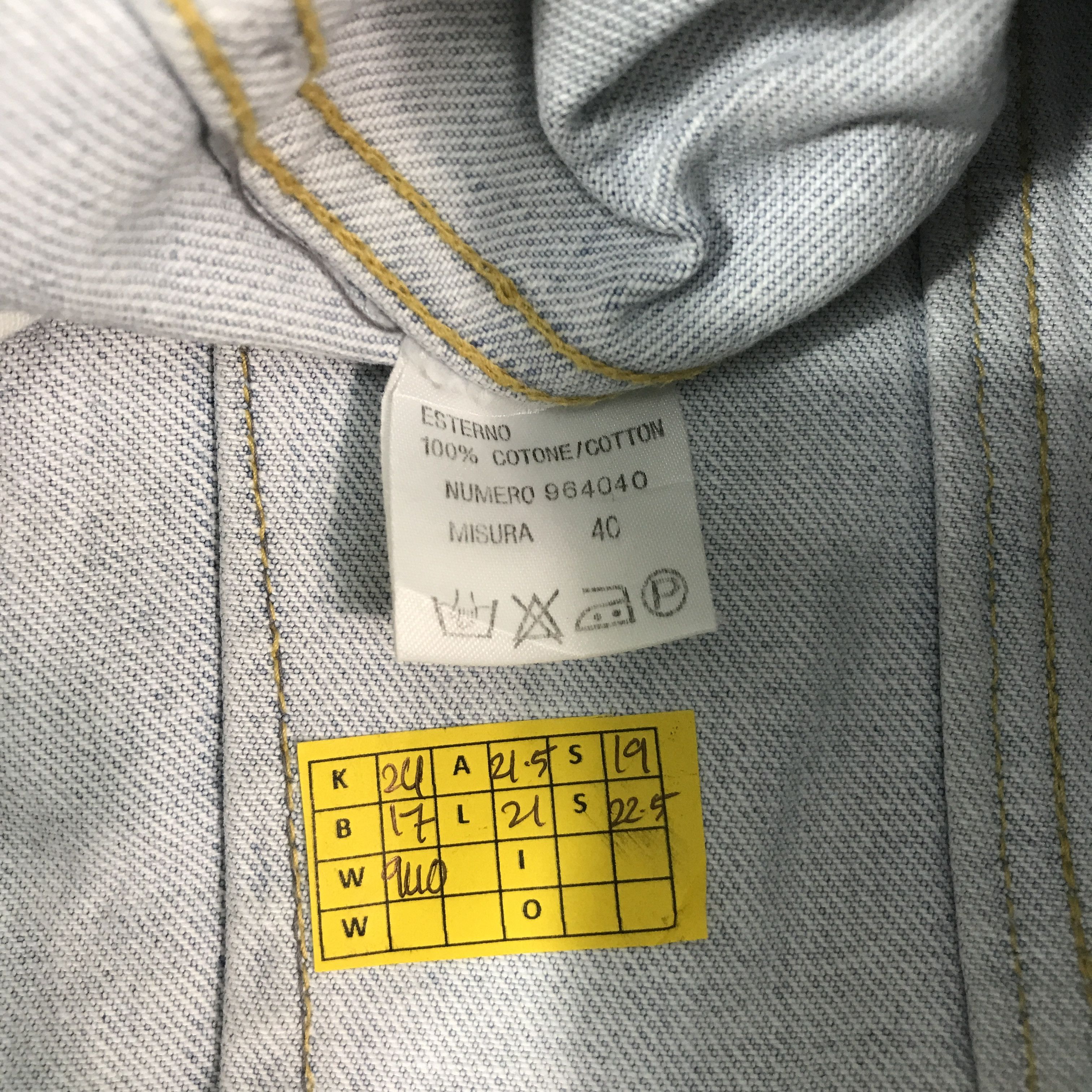 Japanese Brand Vtg paninaro Japan denim cropped design jacket Size US L / EU 52-54 / 3 - 11 Thumbnail