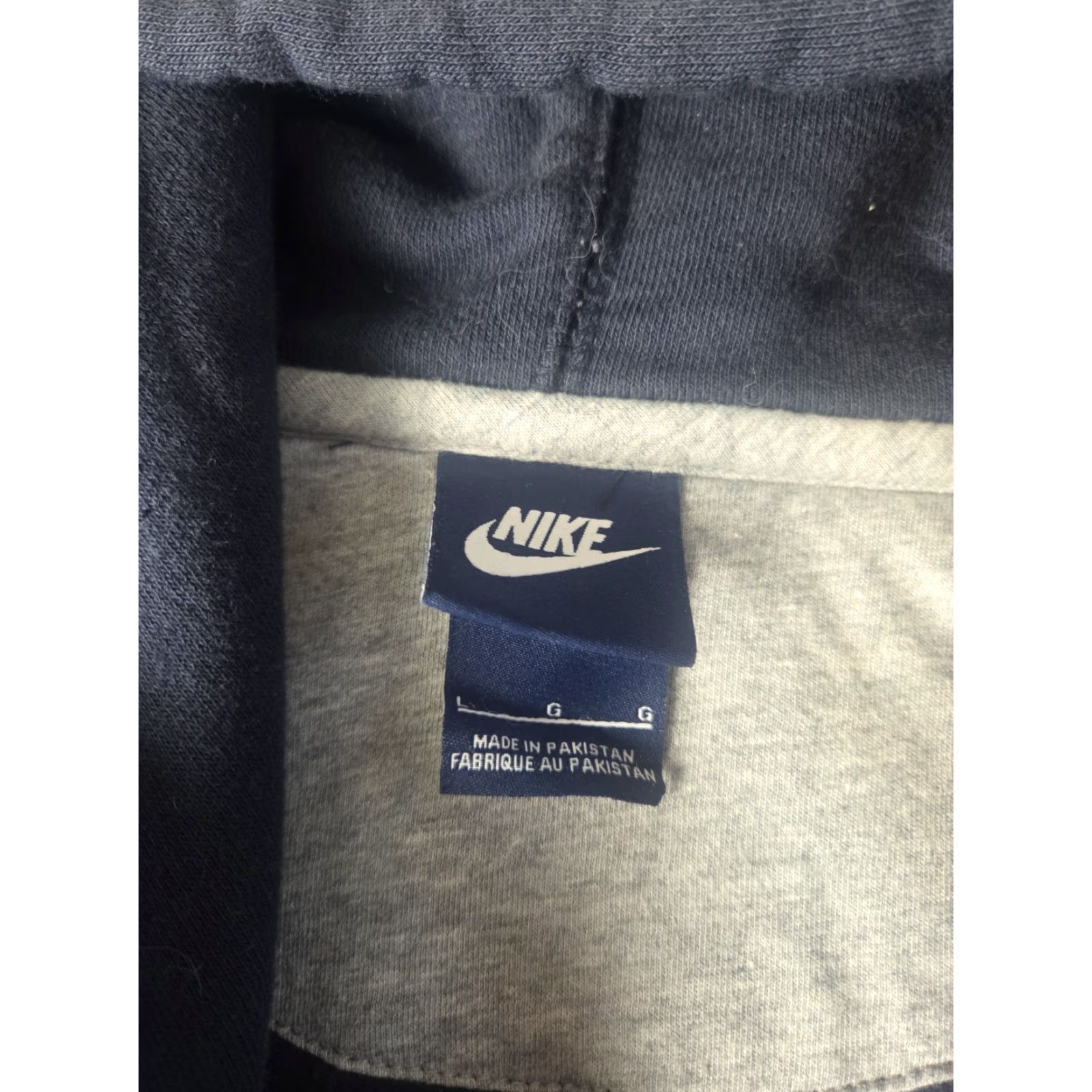 Nike VINTAGE Nike Hoodie Full Zip Swoosh Logo Blue Tag 00s Sweatshirt Large L Mens Size US L / EU 52-54 / 3 - 2 Thumbnail
