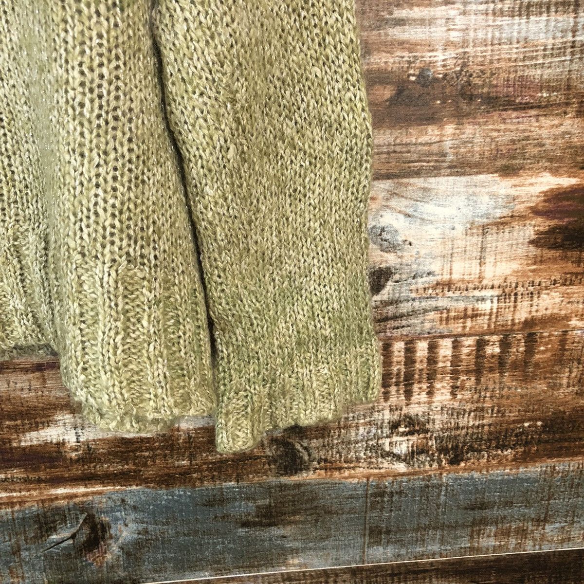 Homespun Knitwear × Japanese Brand L& Beautiful Green Knitwear vintage #A2060 Size M / US 6-8 / IT 42-44 - 17 Thumbnail