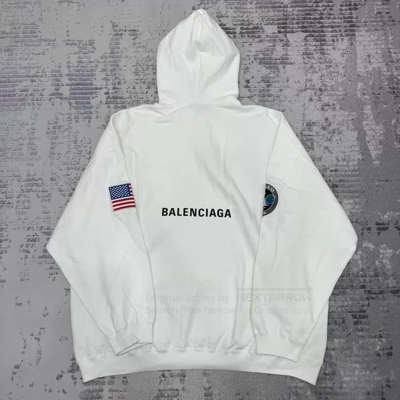 Balenciaga Balenciaga Hooded Sweatshirt Size US M / EU 48-50 / 2 - 2 Thumbnail