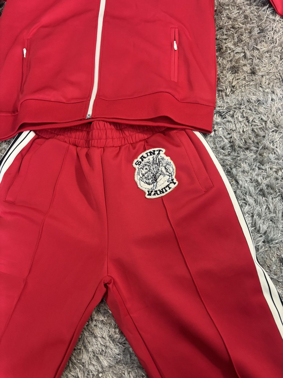 Saint Vanity Saint vanity red nylon track set Jacket + pants Large Size US L / EU 52-54 / 3 - 4 Thumbnail