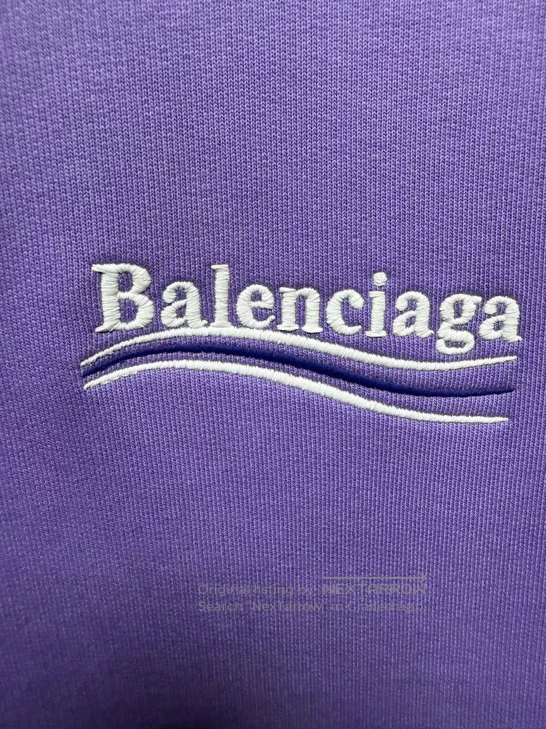 Balenciaga Balenciaga Purple Hoodie Size US L / EU 52-54 / 3 - 5 Thumbnail