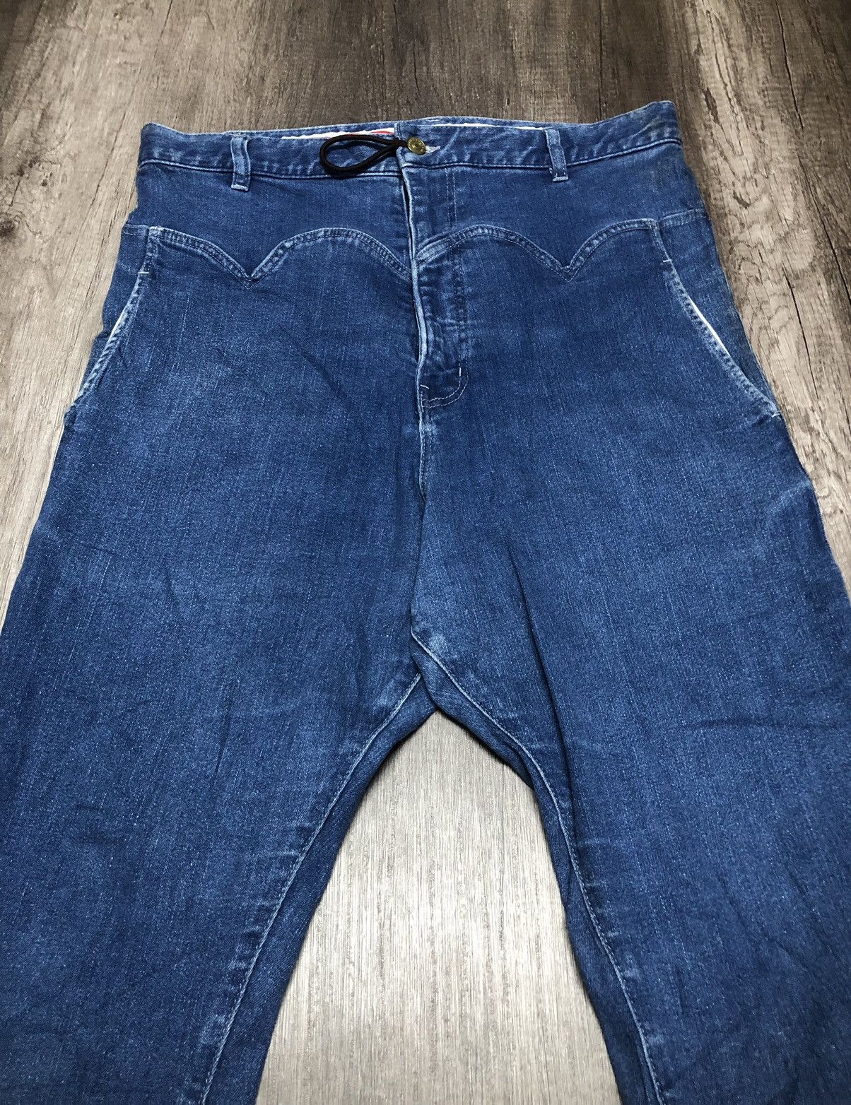 Issey Miyake × Vintage × mercibeaucoup Vintage Mercibeaucoup Issey Miyake Jeans Size 33" - 3 Thumbnail