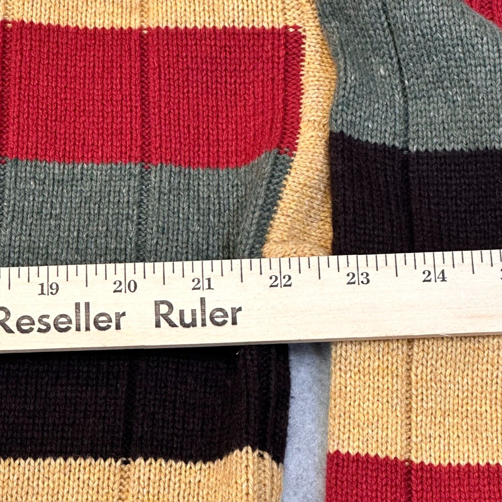 Nautica Nautica Mens Large Striped Ribbed Wool Cotton Acrylic Blend Sweater Size US L / EU 52-54 / 3 - 7 Thumbnail