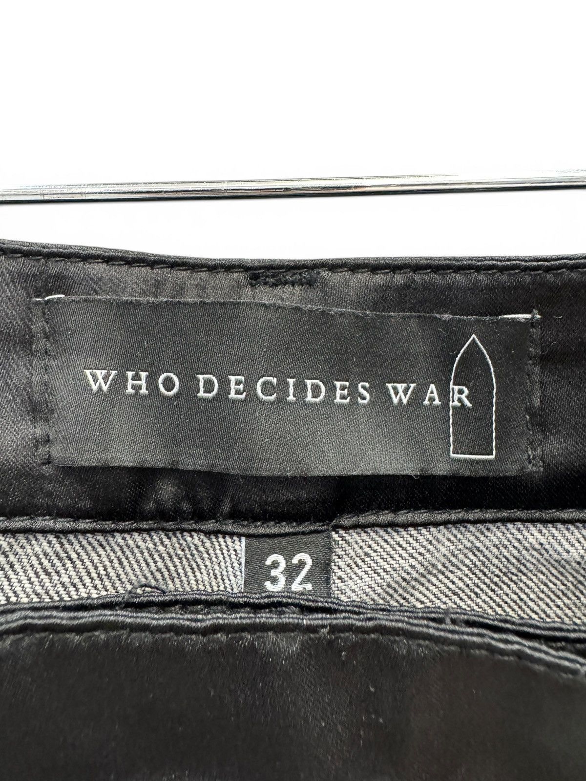 Who Decides War Who Decides War Satin Black Denim Window Jeans Size US 32 / EU 48 - 10 Thumbnail