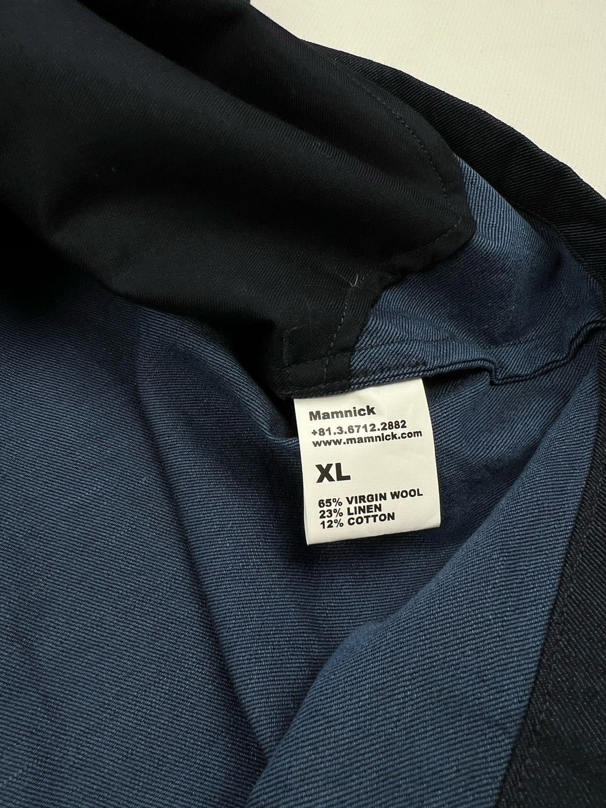 Japanese Brand Mamnick Shirt Made in Japan VIRGIN WOOL LINEN COTTON Size US XL / EU 56 / 4 - 4 Thumbnail