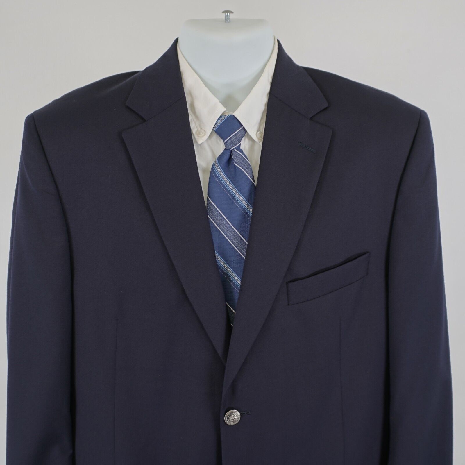 Jack Victor Jack Victor Wynnwood - Spj Wool Navy Blue 2 Silver Button B Size 40R - 1 Thumbnail