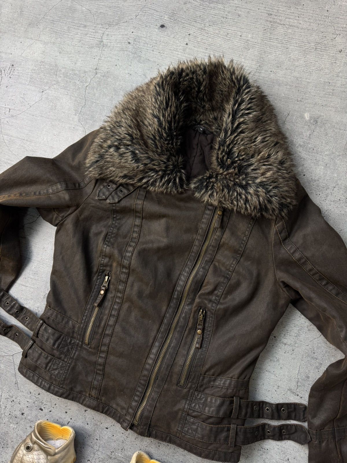 Hysteric Glamour CRAZY Y2K FUR JACKET if six was nine style Y2K Avant Garde 🇯🇵 Size US S / EU 44-46 / 1 - 9 Thumbnail