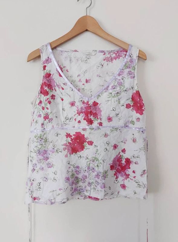 Vintage M & S vintage linen top 14 Size L / US 10 / IT 46 - 3 Thumbnail