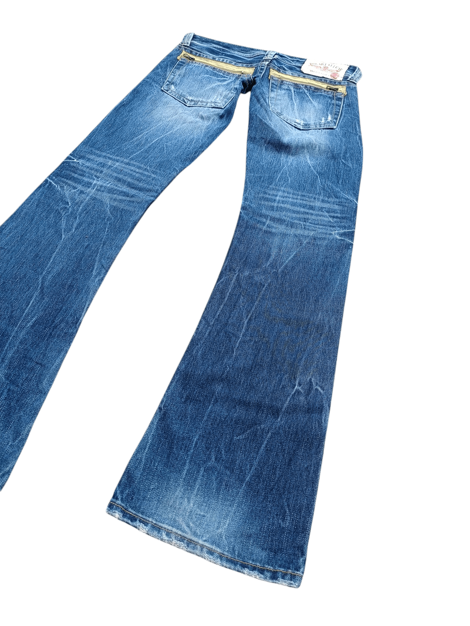 Japanese Brand Japanese Brand Bogart Vulga Whiskers Flare Jeans Size US 32 / EU 48 - 2 Thumbnail
