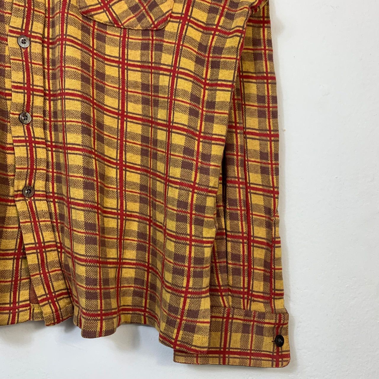 Yves Saint Laurent VTG YSL Yves Saint Laurent Check Flannel Shirt Long Sleeve Size US L / EU 52-54 / 3 - 7 Thumbnail