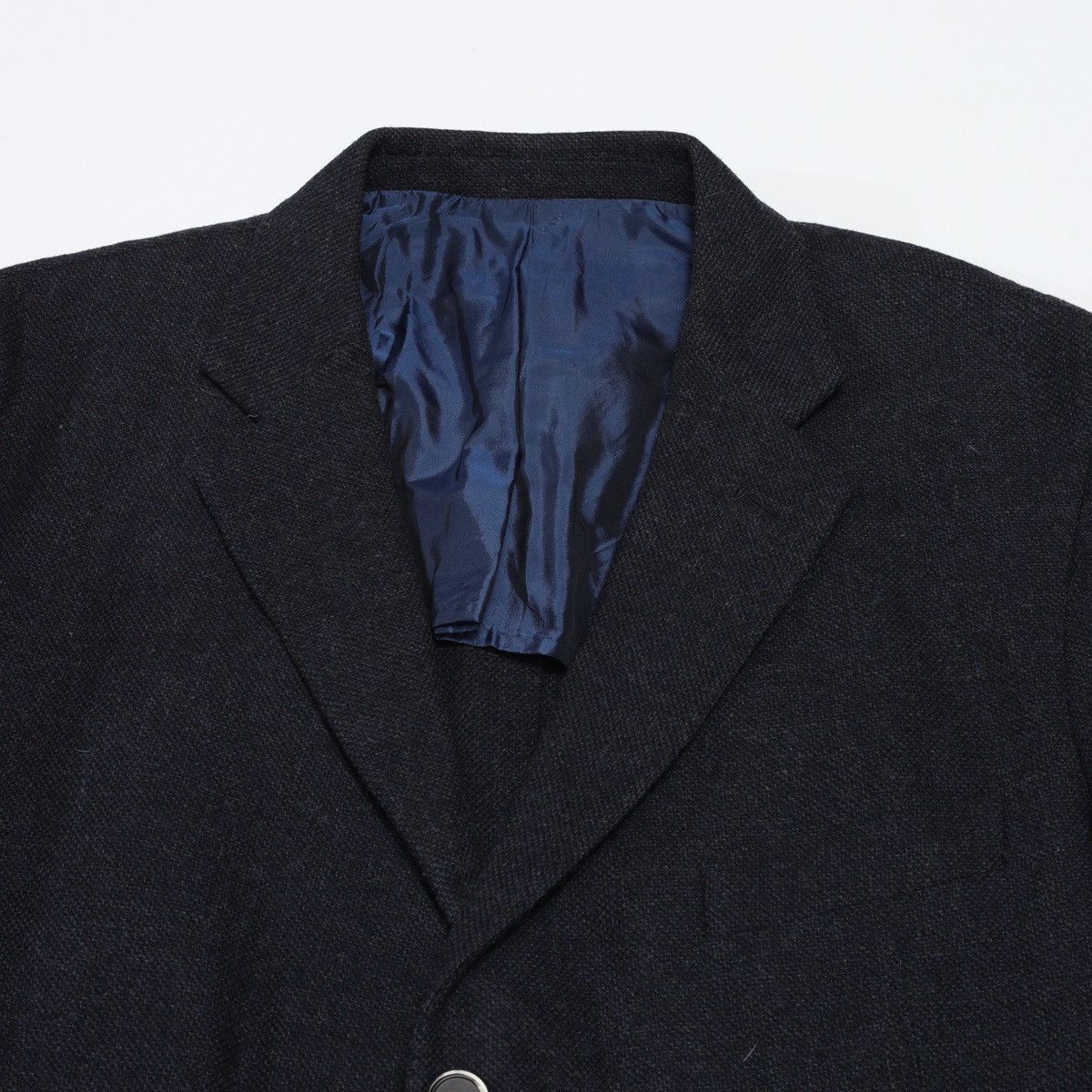 Caruso Raffaele Caruso Navy Blazer Jacket Wool Cashmere Size 46R - 7 Thumbnail