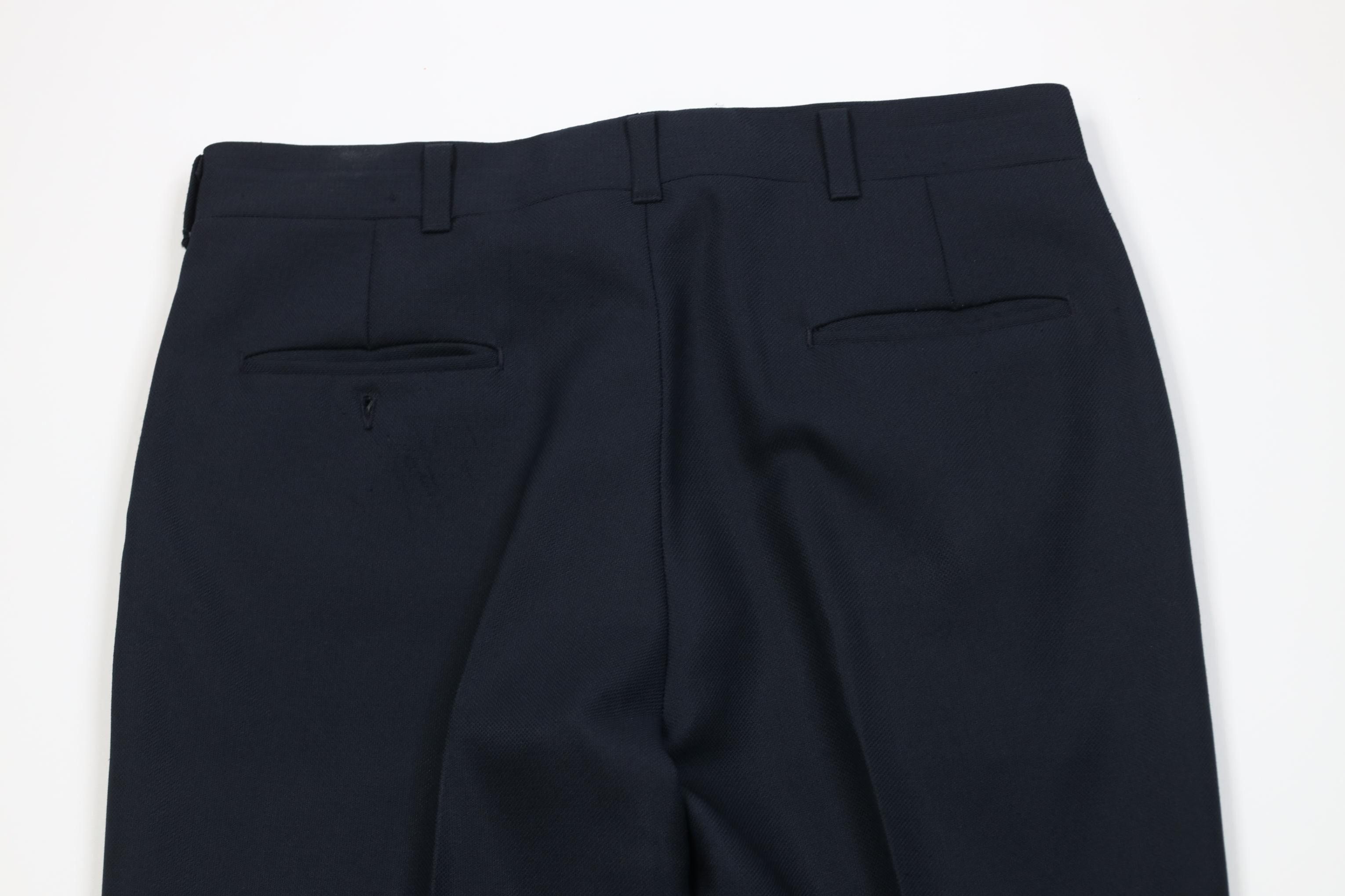 Vintage Vintage 70s Streetwear Flared Wide Leg Chino Pants Blue USA Size US 36 / EU 52 - 10 Thumbnail