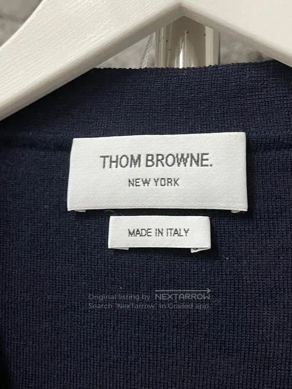 Thom Browne Thom Browne Blue Long Sleeve Cardigan for Men . Size US M / EU 48-50 / 2 - 7 Thumbnail
