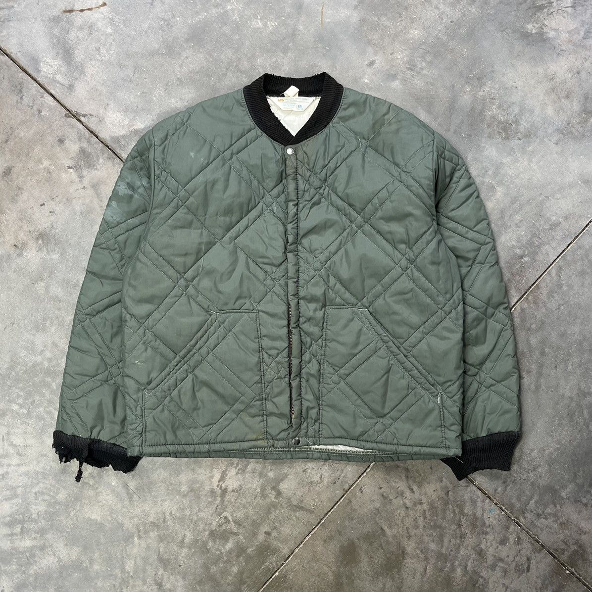 JCPenney × Vintage Vintage JC Penney Quilted Liner Jacket Thrashed 70s Size US M / EU 48-50 / 2 - 1 Thumbnail
