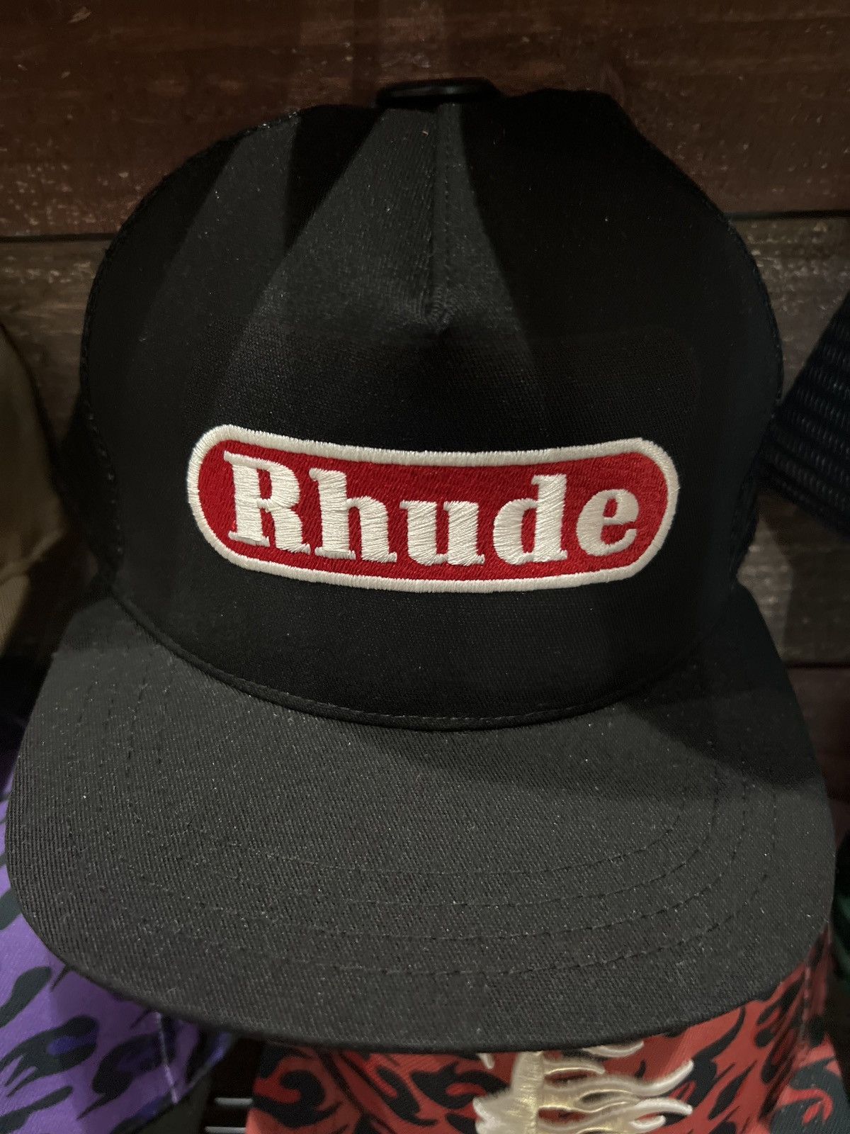Rhude Rhude Pit Stop Hat Black/Red Size ONE SIZE - 1 Preview