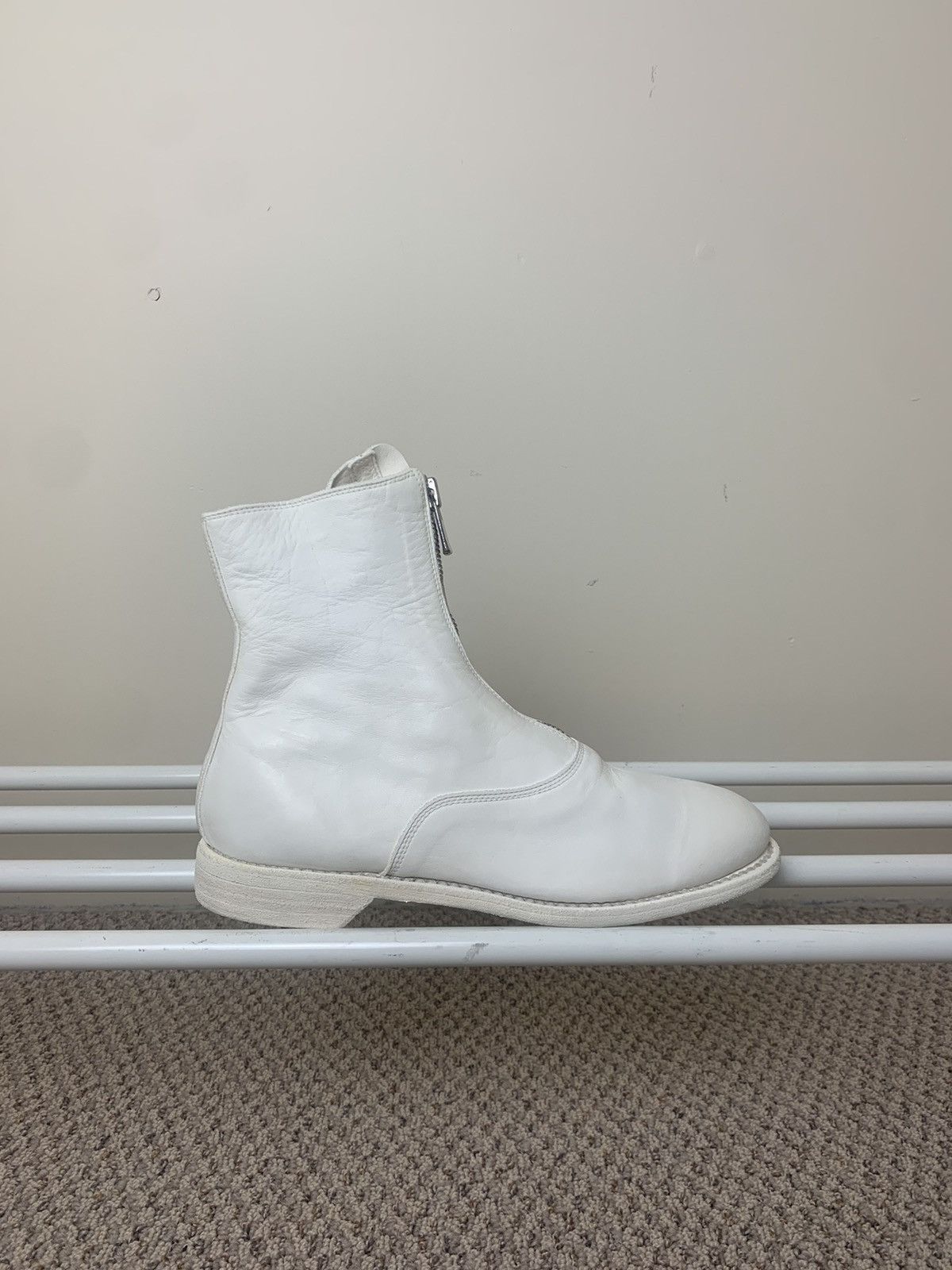 Guidi Guidi White 210 Front Zip Boots Size US 8.5 / IT 38.5 - 4 Thumbnail