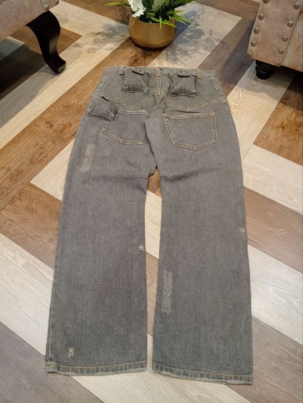 Issey Miyake SUNAOKUWAHARA by ISSEY MIYAKE MULTIPOCKET DENIM PANTS Size US 31 - 11 Thumbnail