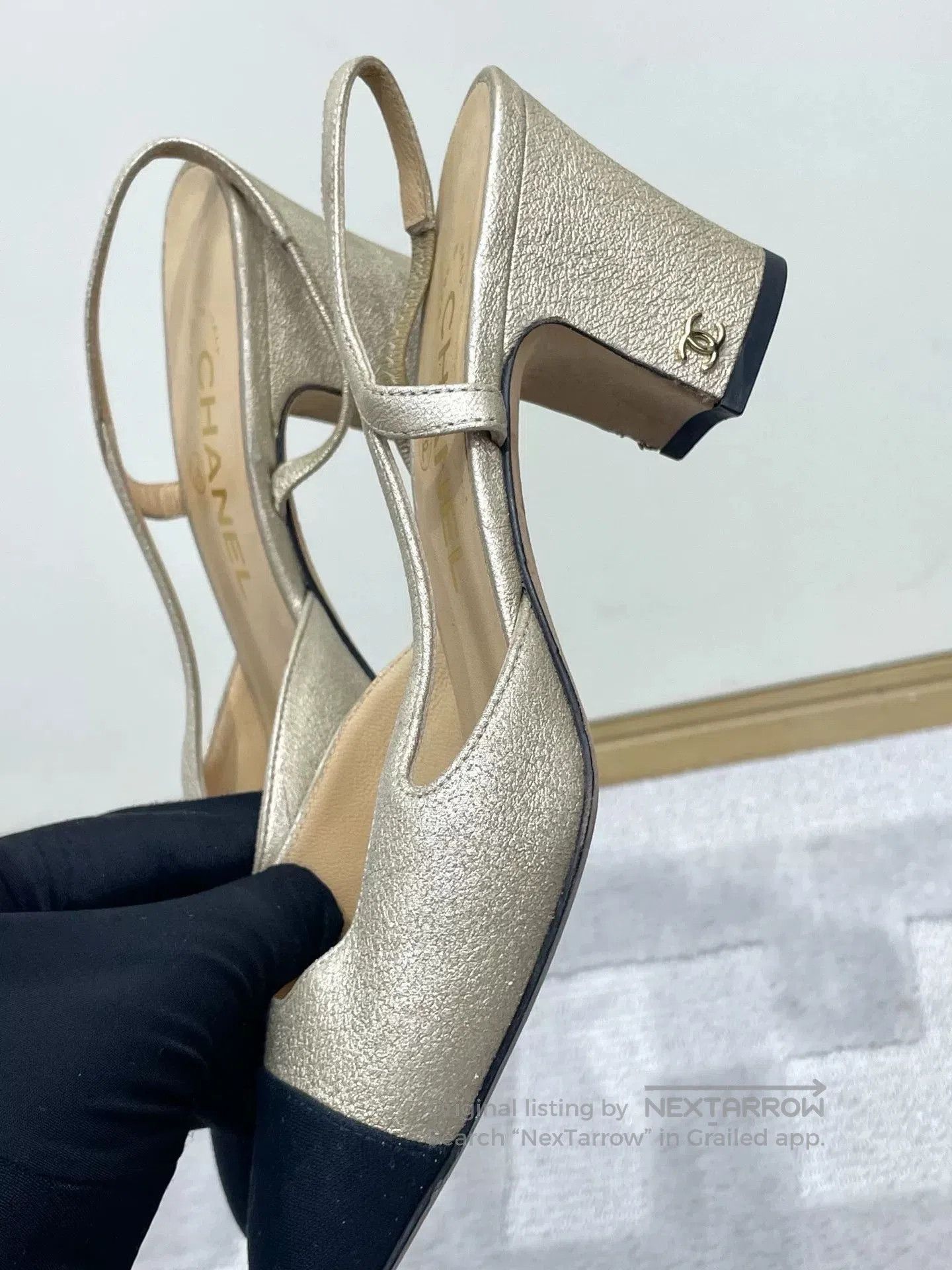Chanel Chanel Classic Colorblock Chunky Sandals. Size US 4.5 / IT 34.5 - 3 Thumbnail