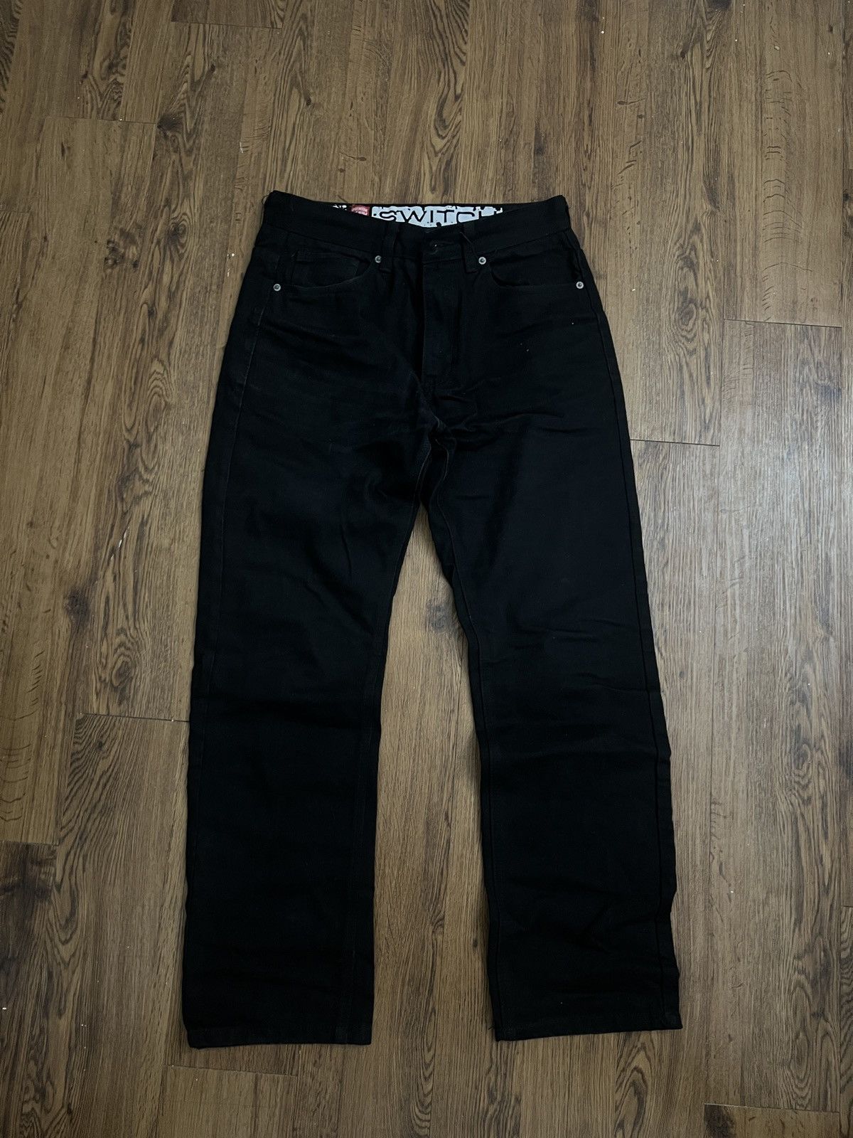 Vintage Switch New York and Co Black Straight Denim Pants Size US 30 / EU 46 - 1 Thumbnail