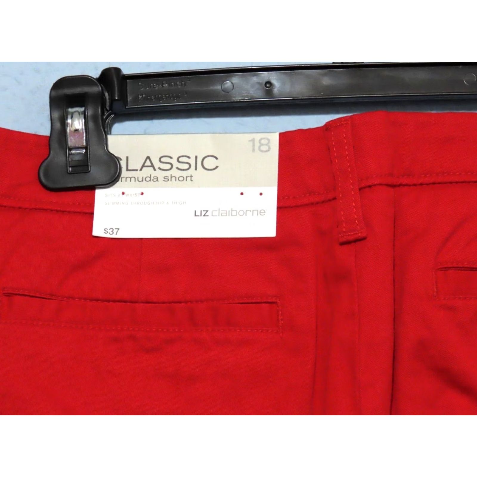 Liz Claiborne Liz Claiborne Bermuda Shorts Red Women's Size 18 NWT Casual Classic 18 Ladies Shorts Size 36" / US 14 / IT 50 - 8 Thumbnail