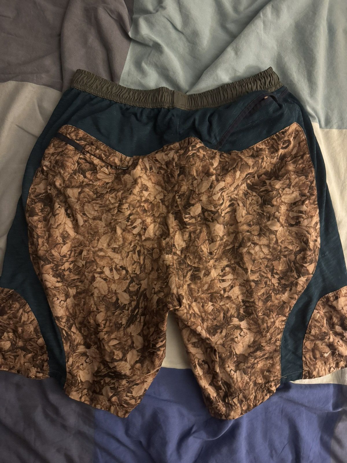 Gyakusou Gyakusou Nike FW12 Leaf Print Shorts Size US 33 - 2 Thumbnail