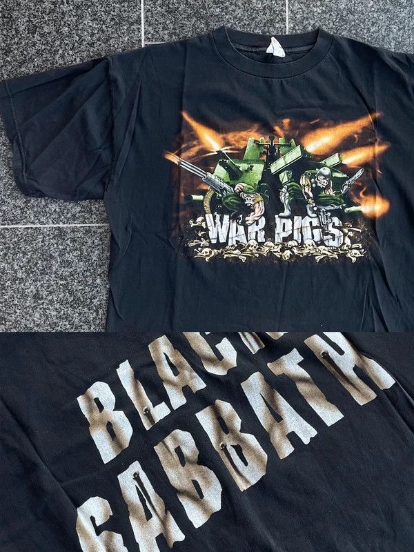Vintage Vintage Black Sabbath War Pigs T-Shirt XL Size US XL / EU 56 / 4 - 1 Thumbnail
