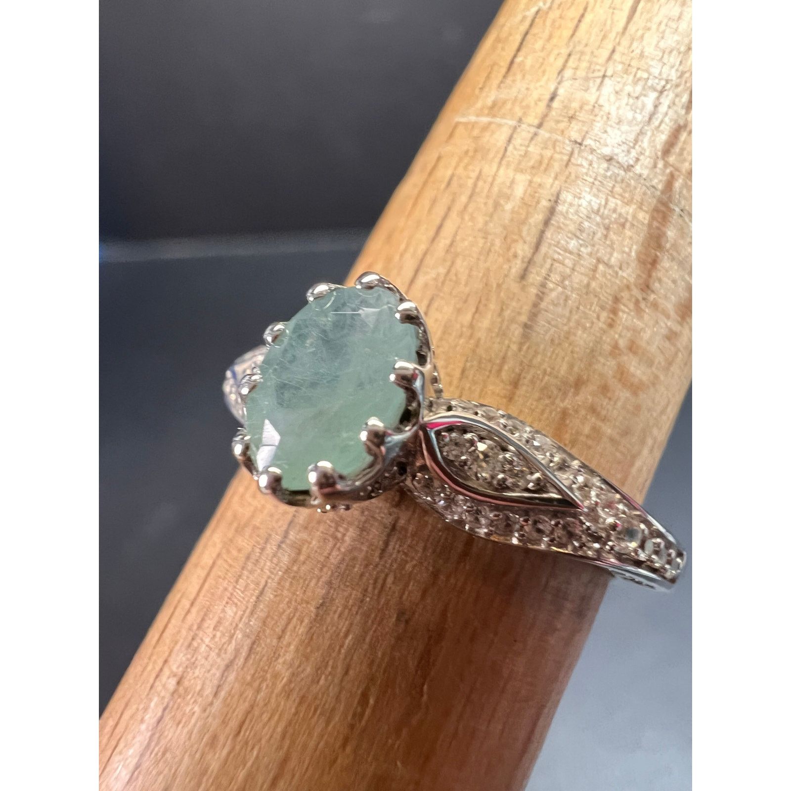 Other NEW grandidierite zircon ring in 925 silver size 8 Size ONE SIZE - 10 Thumbnail