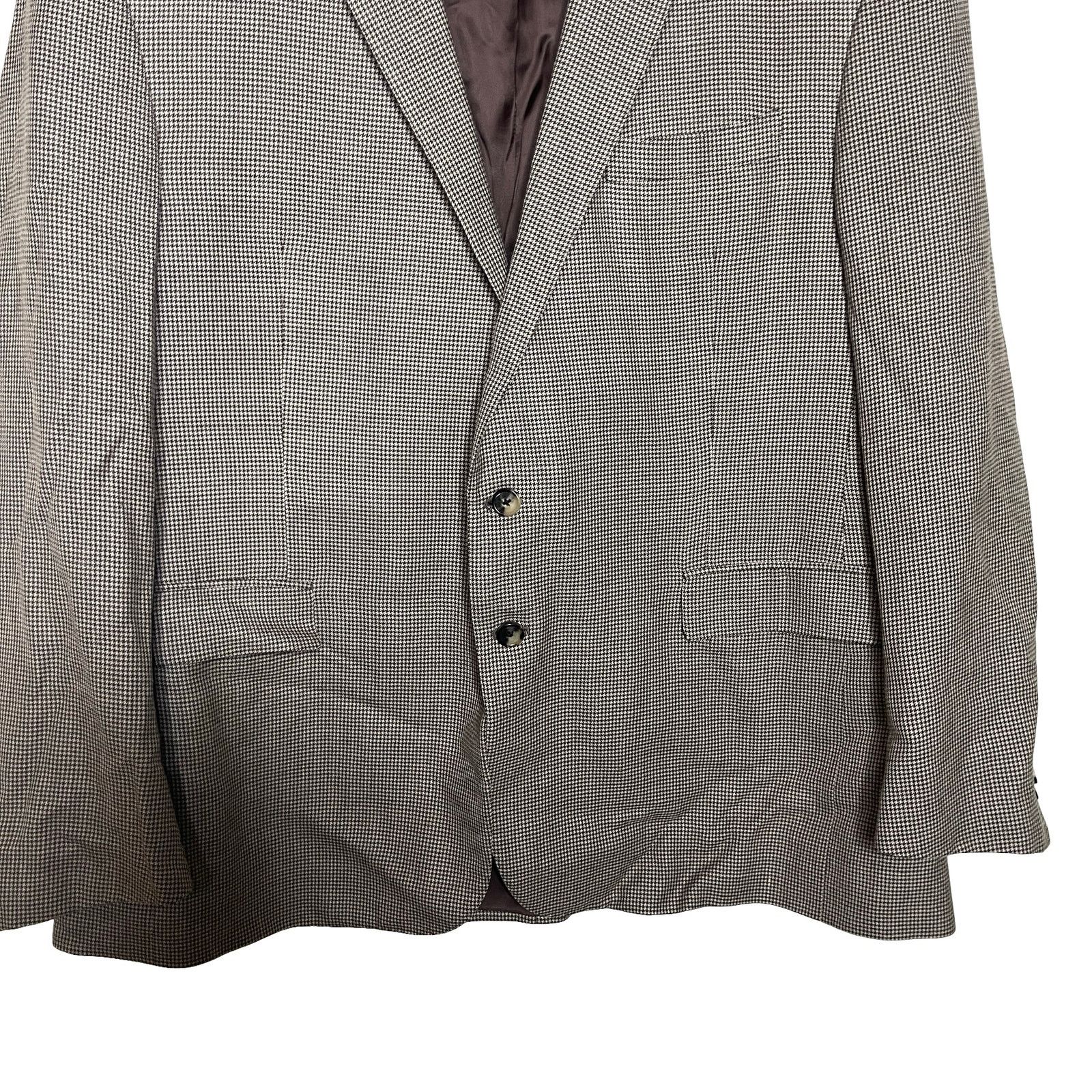 Ralph Lauren Purple Label Ralph Lauren Purple label Slim-Fit Blazer Brown Houdstooth Size 48R - 6 Thumbnail