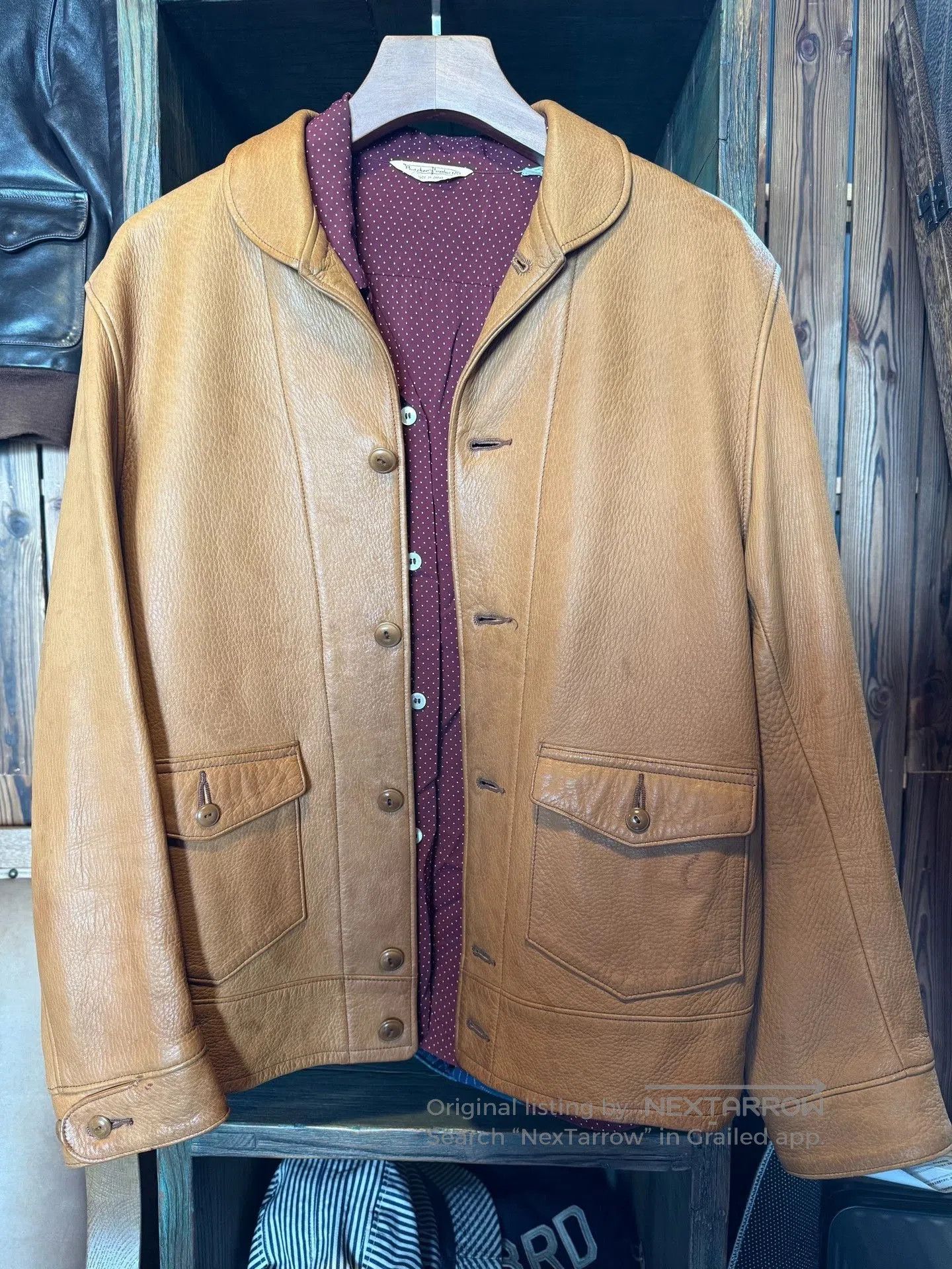 The Real McCoy's Real McCoy Joe McCoy Deerskin Jacket. Size US XS / EU 42 / 0 - 1 Thumbnail