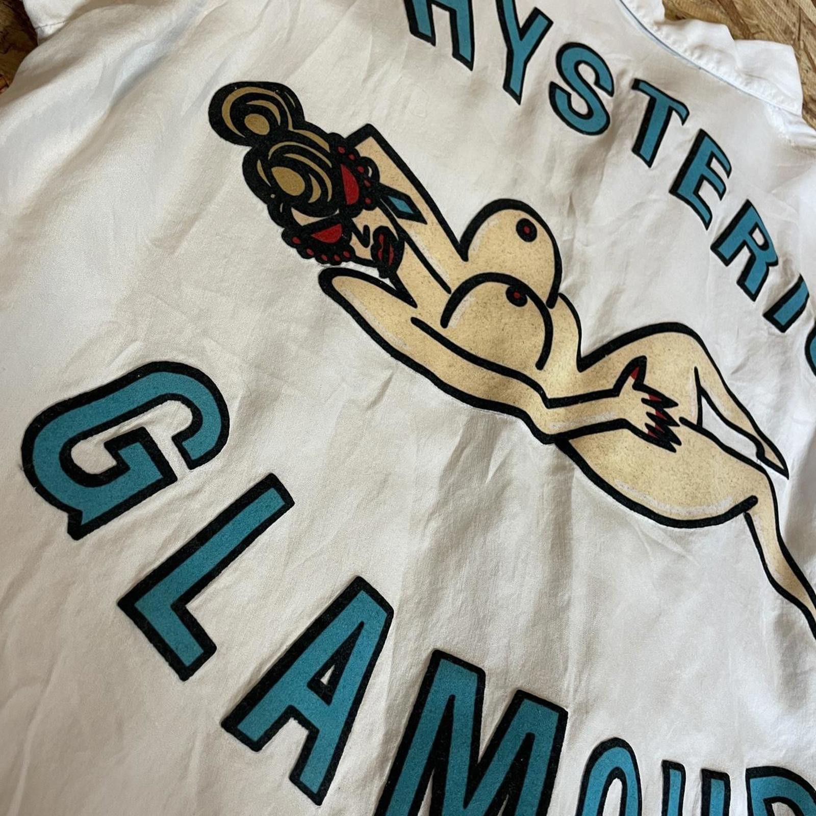 Hysteric Glamour • Vintage Late 1980s Early Hysteric Glamour Bowling Shirt •• Size US L / EU 52-54 / 3 - 4 Thumbnail