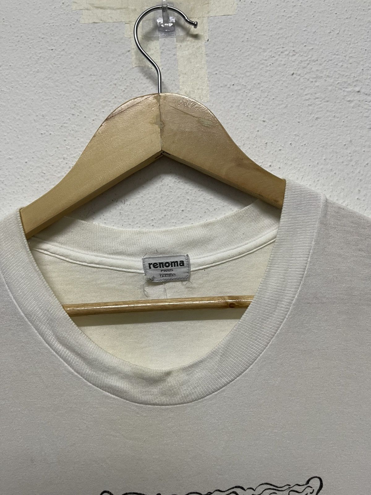 Japanese Brand × Renoma × Vintage 🐐90s RENOMA PARIS TSHIRT RARE GRAPHIC SINGLE STITCH Size US L / EU 52-54 / 3 - 6 Thumbnail
