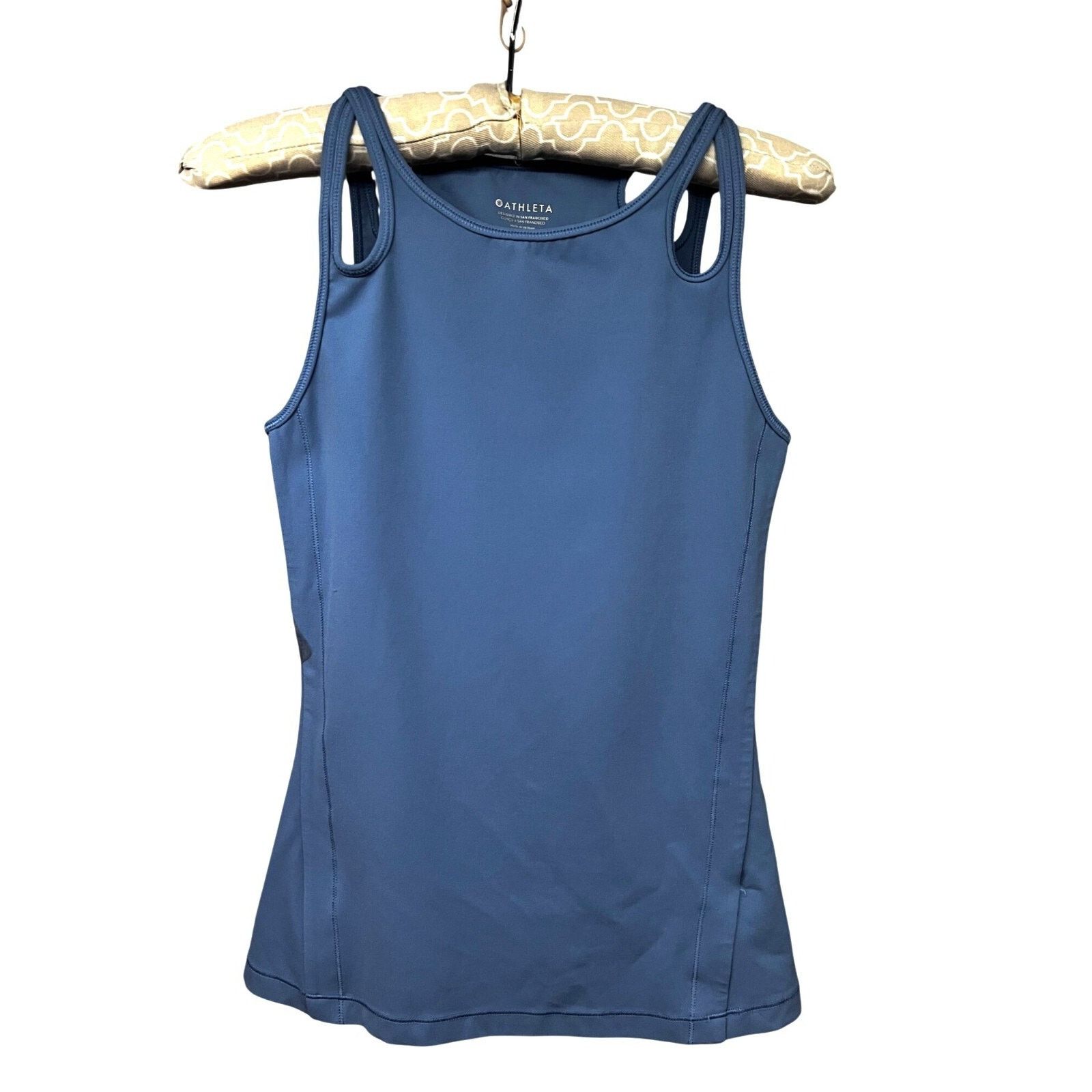 Athleta Athleta Shanti Asana Blue Yoga Tank Top Camisole XS Stretch Size XS / US 0-2 / IT 36-38 - 1 Thumbnail