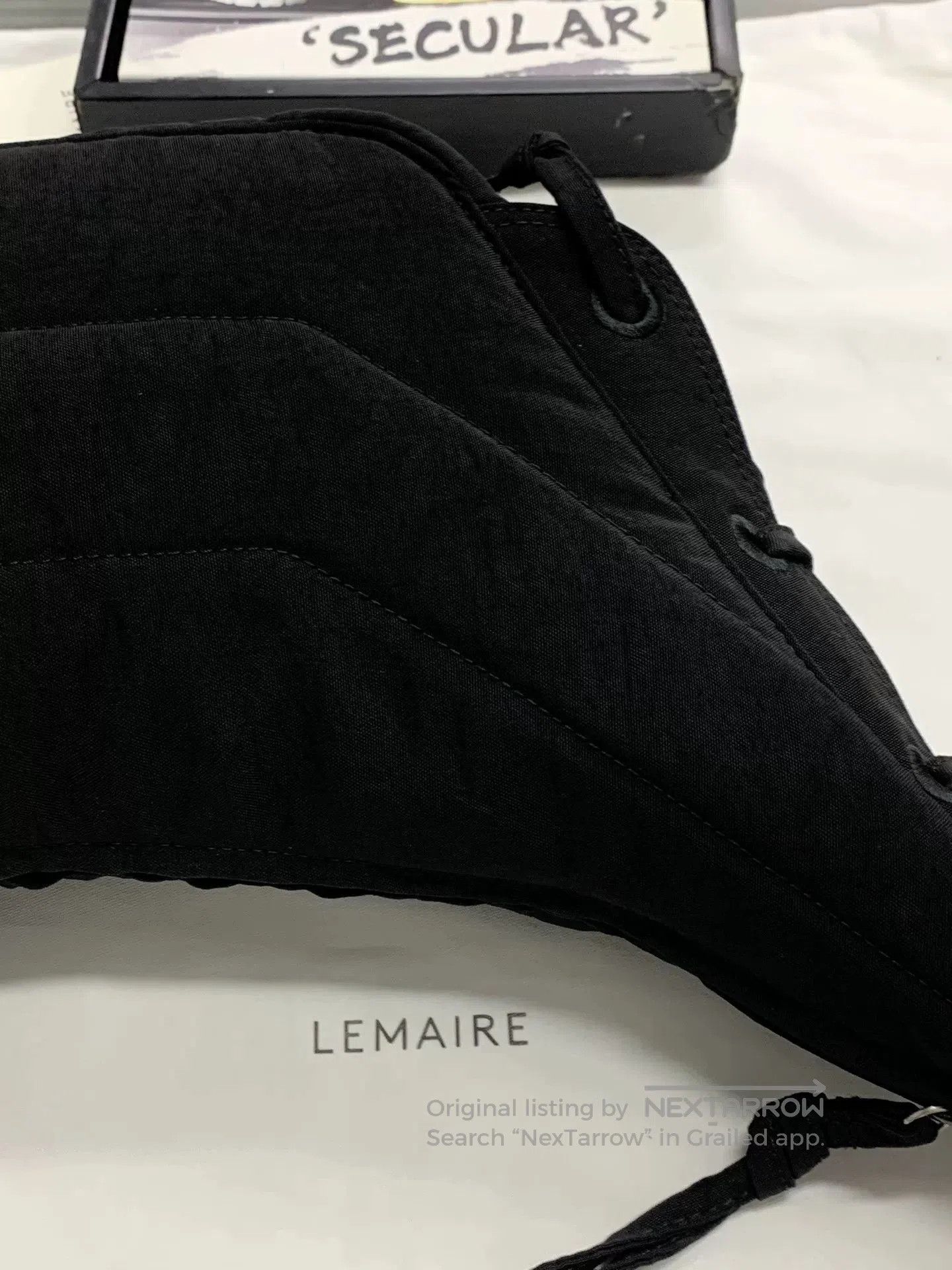 Lemaire Lemaire Small Black Croissant Bag. Size ONE SIZE - 6 Thumbnail