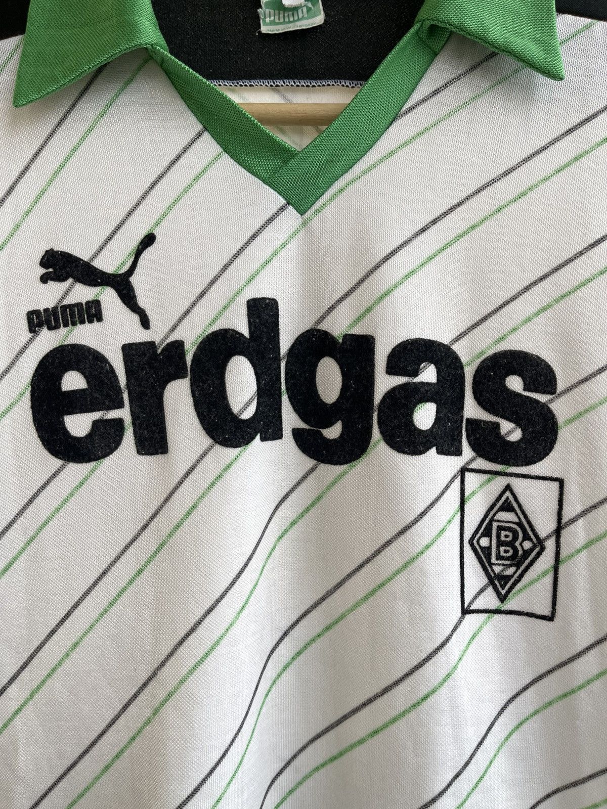 Puma Borussia Monchengladbach Football Home Jersey 1985 1986 80s Size US S / EU 44-46 / 1 - 4 Thumbnail