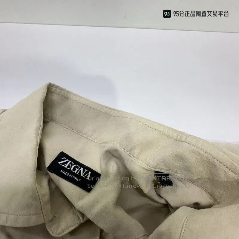 Ermenegildo Zegna Zegna SS24 Men's Solid Lapel Long. Size US L / EU 52-54 / 3 - 5 Thumbnail