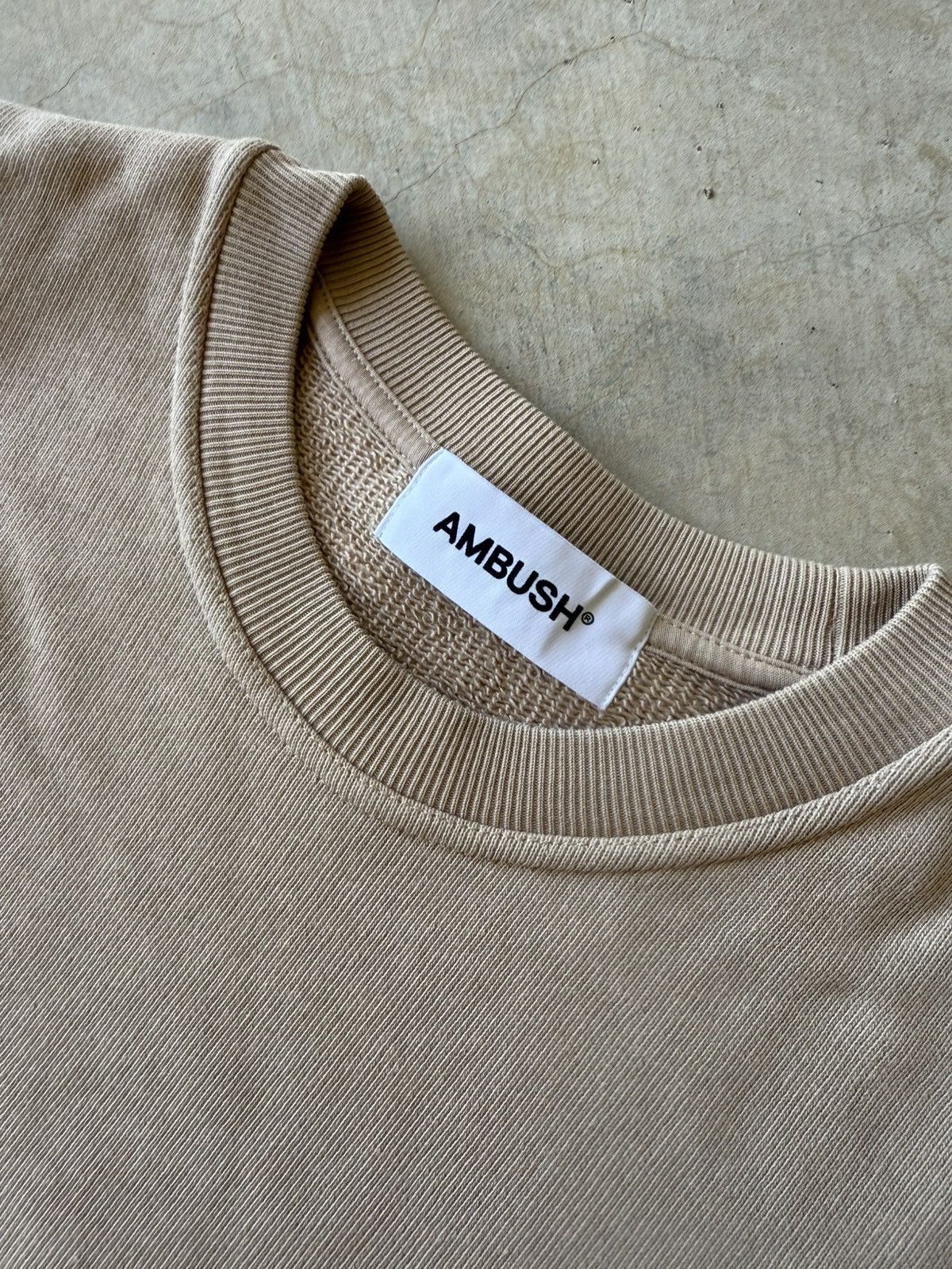 Ambush Design Ambush /22 Tan Crewneck Sweatshirt Size US XS / EU 42 / 0 - 2 Thumbnail