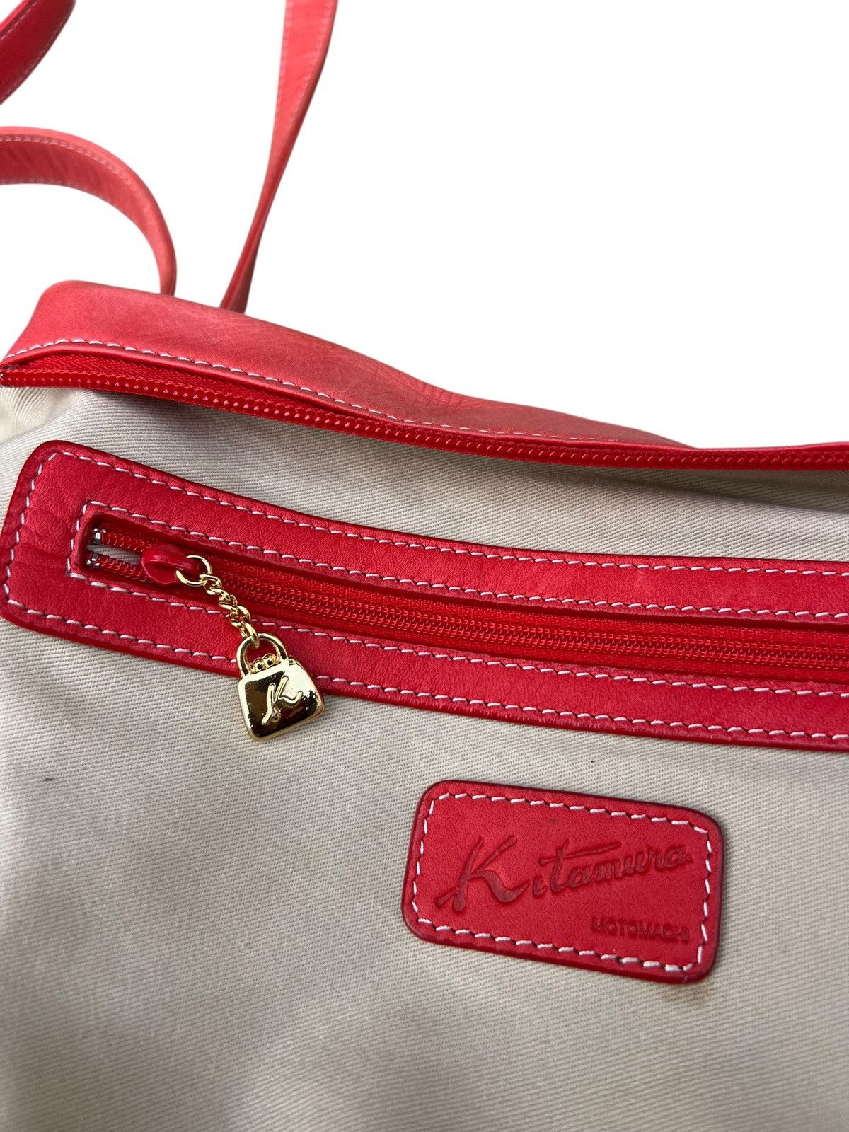 Leather Faded Patina Pink Peach Leather Bag Dog’s Paws Kitamura Size ONE SIZE - 25 Thumbnail