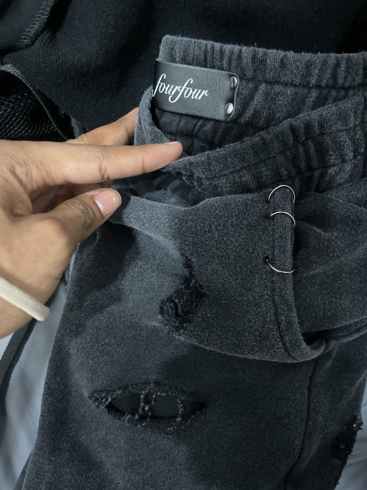 Other Distressed Flared Long Sweatpants Size US 32 / EU 48 - 2 Thumbnail