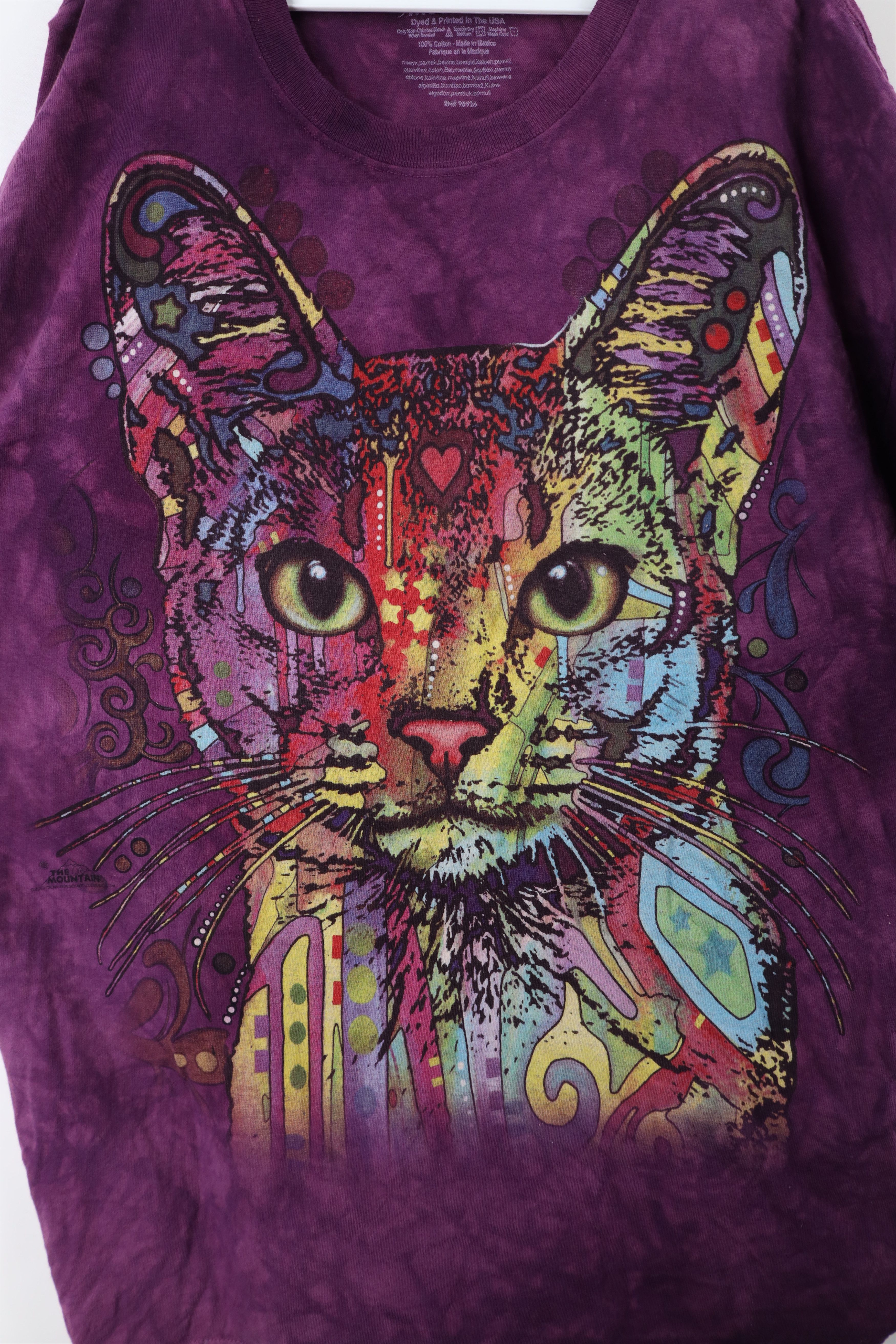 Vintage Vintage Y2K Streetwear Abstract Acid Wash Cat Kitten T-Shirt Size US XXL / EU 58 / 5 - 5 Thumbnail