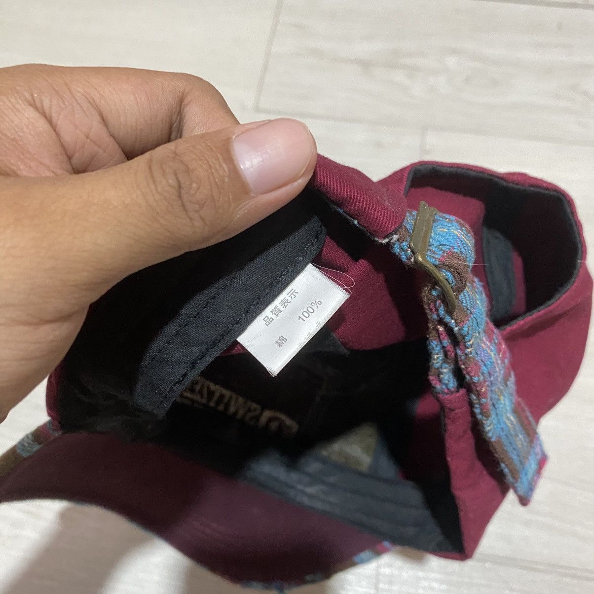 Japanese Brand 2000s checkered patchwork cap lgbstyle ifsixwasnine Size ONE SIZE - 7 Thumbnail