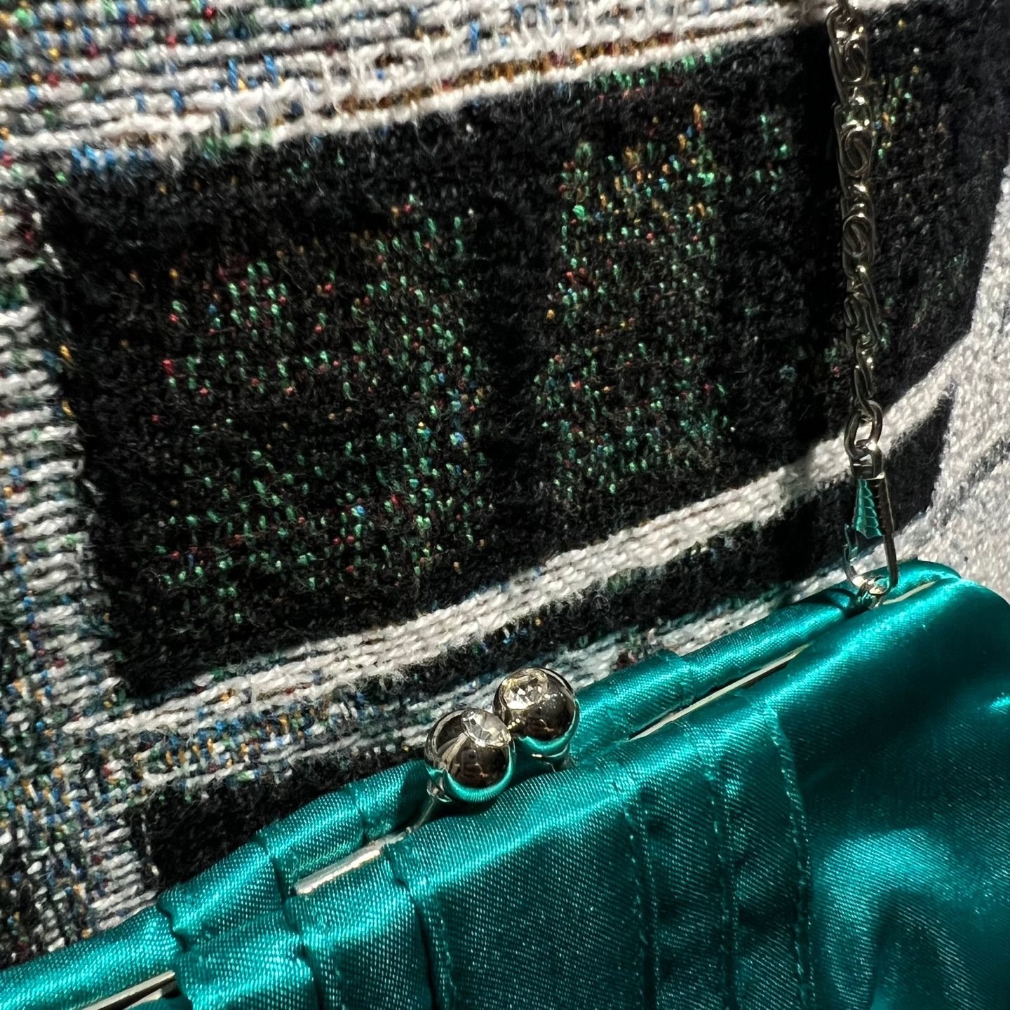 Vintage Coin Case Shoulder Bag Emerald Size ONE SIZE - 5 Thumbnail
