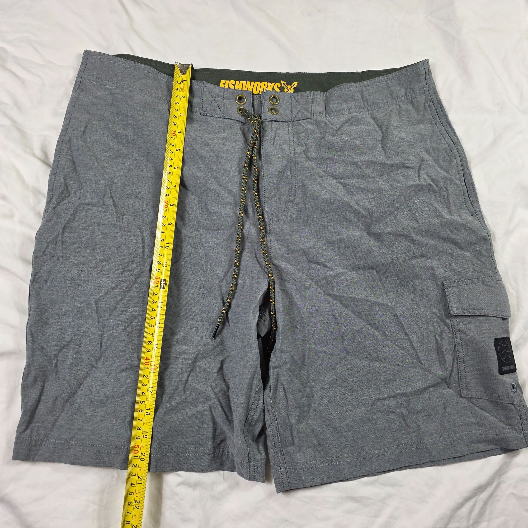 Other Fishworks QuatroStretch Mens Size 38 Gray Cargo Board Shorts Size US 38 / EU 54 - 9 Thumbnail